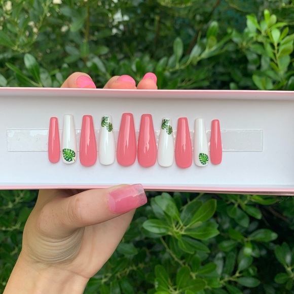 “Spring Fling🌿” Ballerina - press on nails - Picture 2 of 4